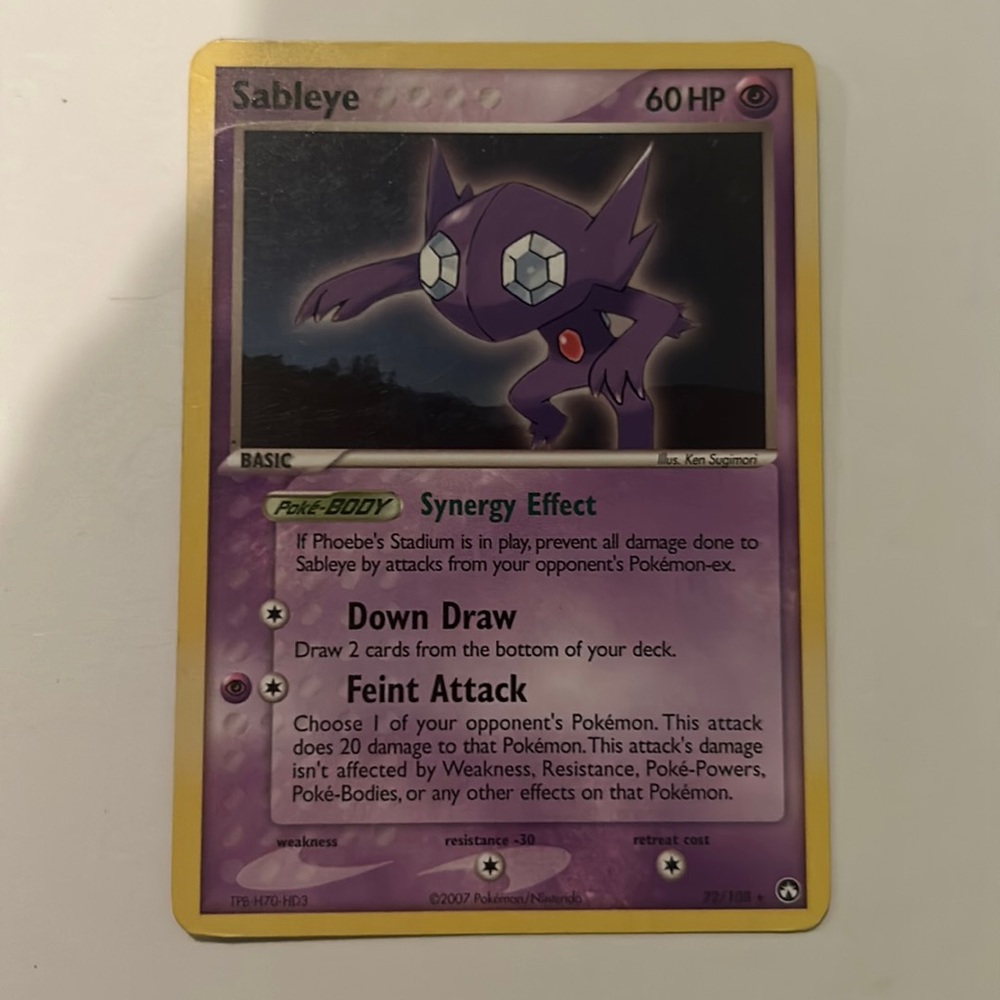 Sableye 22/108 2007 Rare Pokémon